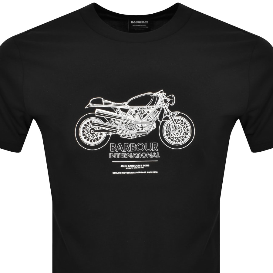 Barbour black shirt sales